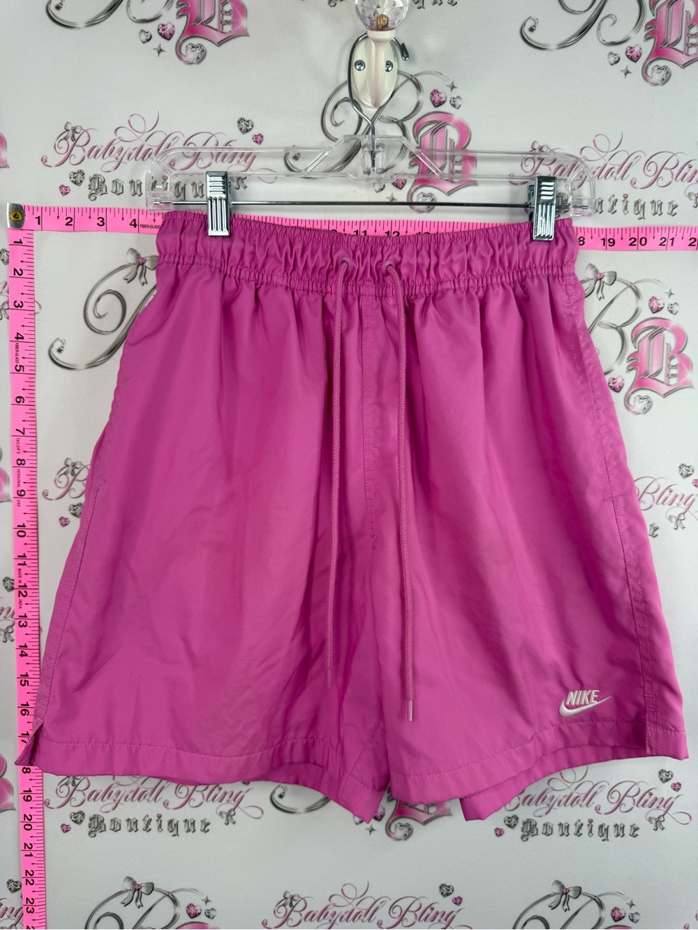 Nike shorts long style Pink Athletic Drawstring Shorts